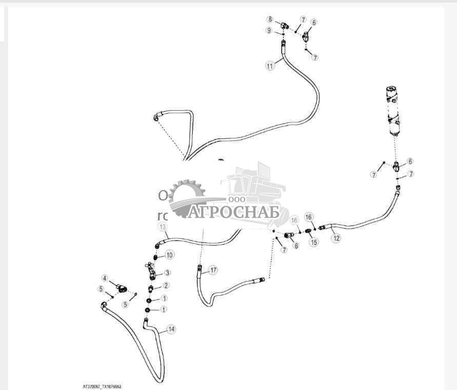 Линии сервоуправления машины (однофункциональные) 